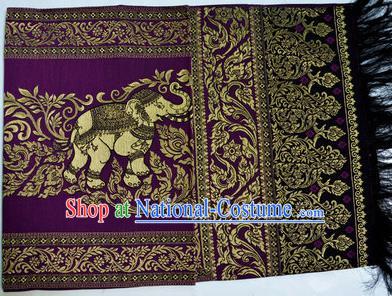 Traditional Asian Thai Palace decoration Ornaments Silk Table Cloth, Thai High Grade Silk Table Flag Table Cover