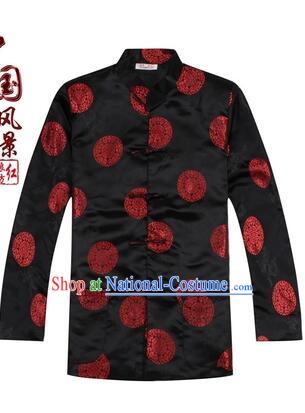 Tang Suit for Men Coat Long Sleeves Chinese Style Dress Traditional