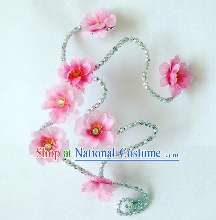 Traditional Chinese Yangge Hair Accessories, Fan Dancing Headwear, Folk Dance Yangko Headdress, China National Minority Peacock Dancing Stage Accessories