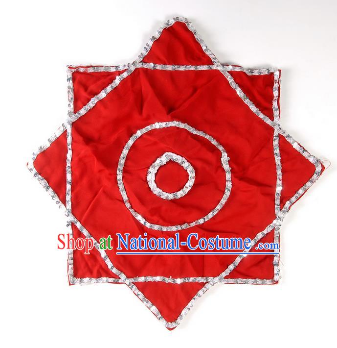 Traditional Chinese Dance Folk Dance Stage Props Handkerchief Er Ren Zhuan Props Large Handkerchief Anise Towel