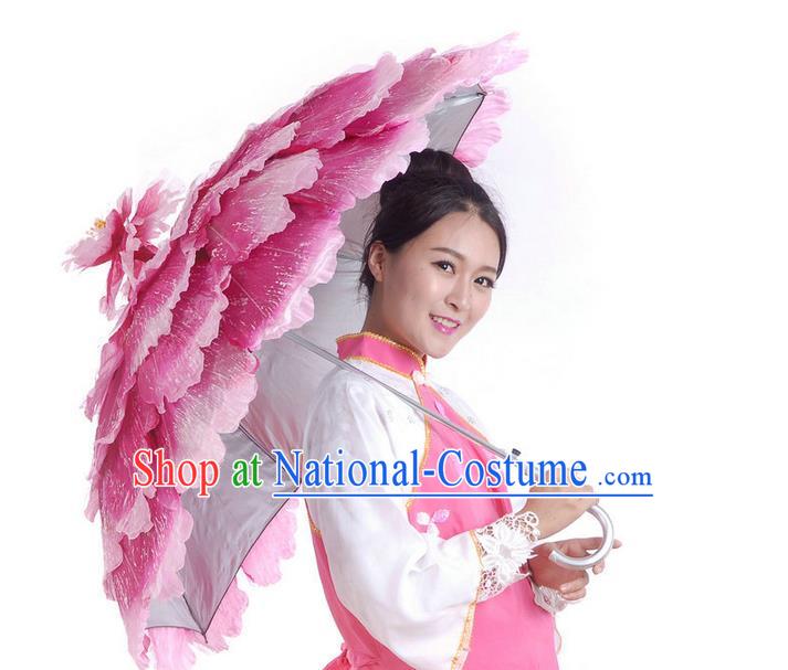 Traditional Chinese Yangge Hair Accessories Fan Dancing Headwear Folk Dance Yangko Headdress Silk Fan