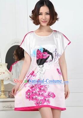 Night Gown Women Sexy Skirt Ancient China Style Chinese Traditional Beauty Pattern Night Suit Nighty Bedgown Fashionable Girl