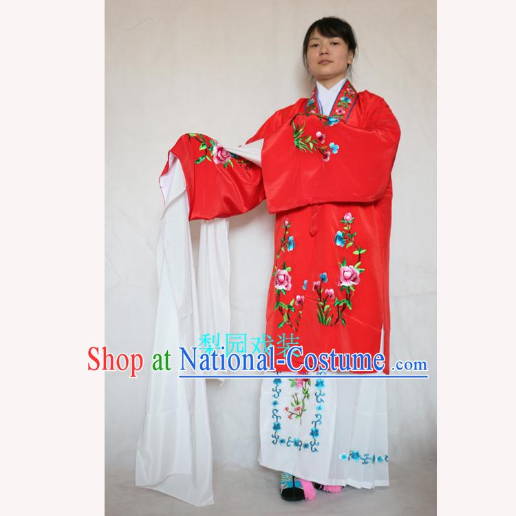 Ancient Peking Opera Costume Drama Women Wearing Yueju Opera Drama Miss Dance Costumes Huadan Long Sleeve Costumes For Women