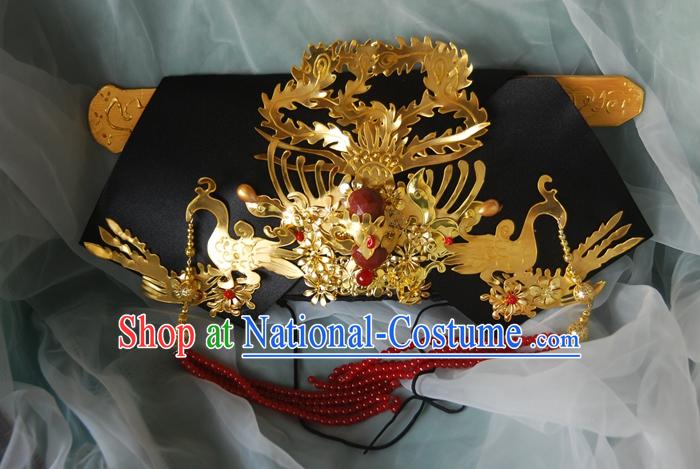 Chinese Ancient Style Hair Jewelry Accessories, Hairpins, Headwear, Headdress, Hair Fascinators, Qing Dynasty Imperial Empress Zhenhuan Handmade Phoenix Hair Accessories for Women