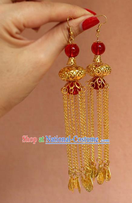 Ancient Chinese Style Imperial Palace Empress Queen Wedding Earrings For Women