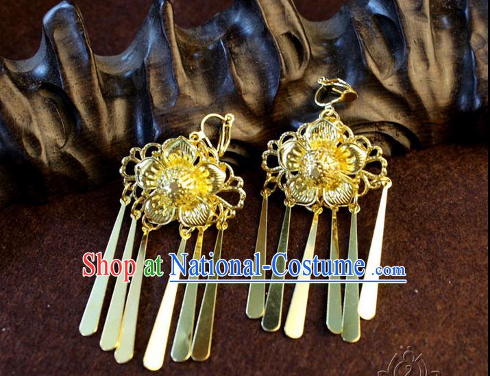 Ancient Chinese Style Imperial Palace Empress, Queen Wedding Earrings For Women