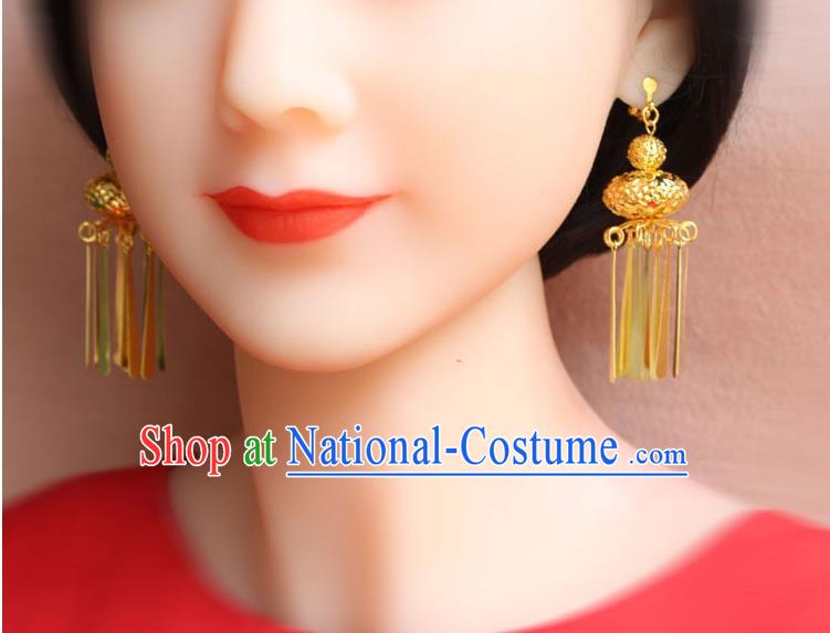 Ancient Chinese Style Imperial Palace Empress, Queen Wedding Earrings For Women