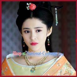 Chinese Ancient Style Hair Jewelry Accessories, Hairpins, Wedding Bride Imperial Empress Handmade Princess Headwear, Headdress Set for Women