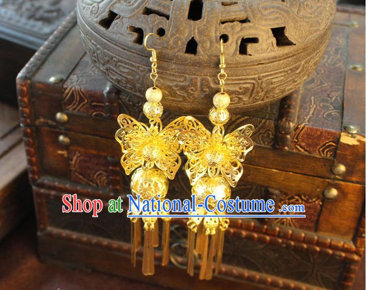 Ancient Chinese Style Imperial Palace Empress Queen Empress Earrings, Wedding Accessories For Women