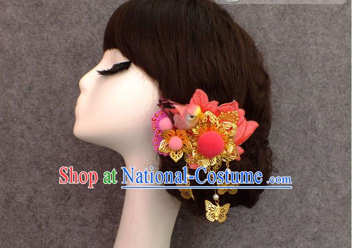 Chinese Ancient Style Hair Jewelry Accessories, Hairpins, Hanfu Xiuhe Suit Wedding Bride Hair Accessories for Women