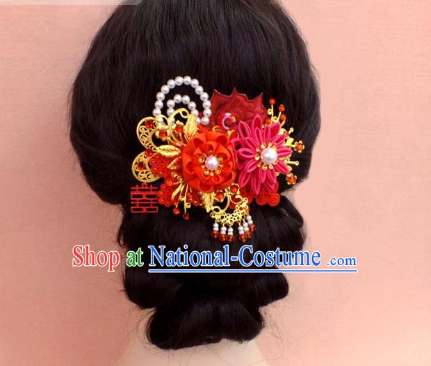 Chinese Ancient Style Hair Jewelry Accessories, Hairpins, Hanfu Xiuhe Suit Wedding Bride Hair Accessories for Women