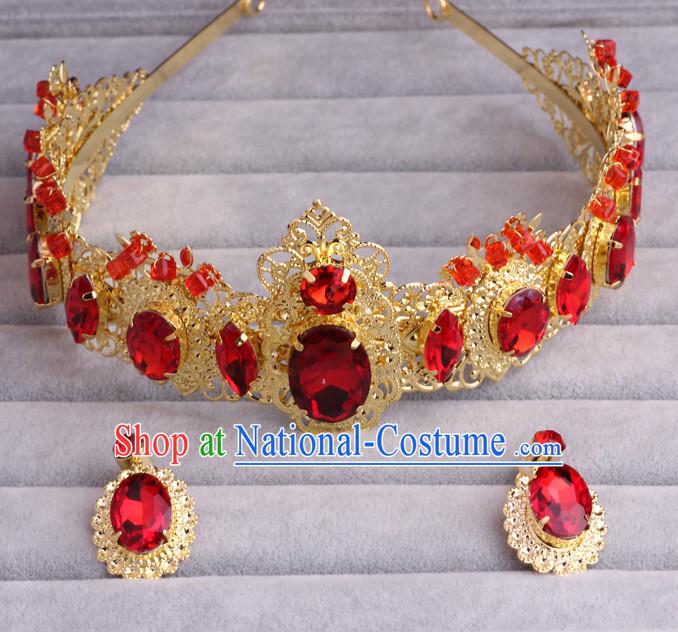 Traditional Chinese Style Princess Empress Queen Brides Wedding Headpieces Hair Fascinators Jewelry Decorations Hairpins Phoenix Crown Coronet