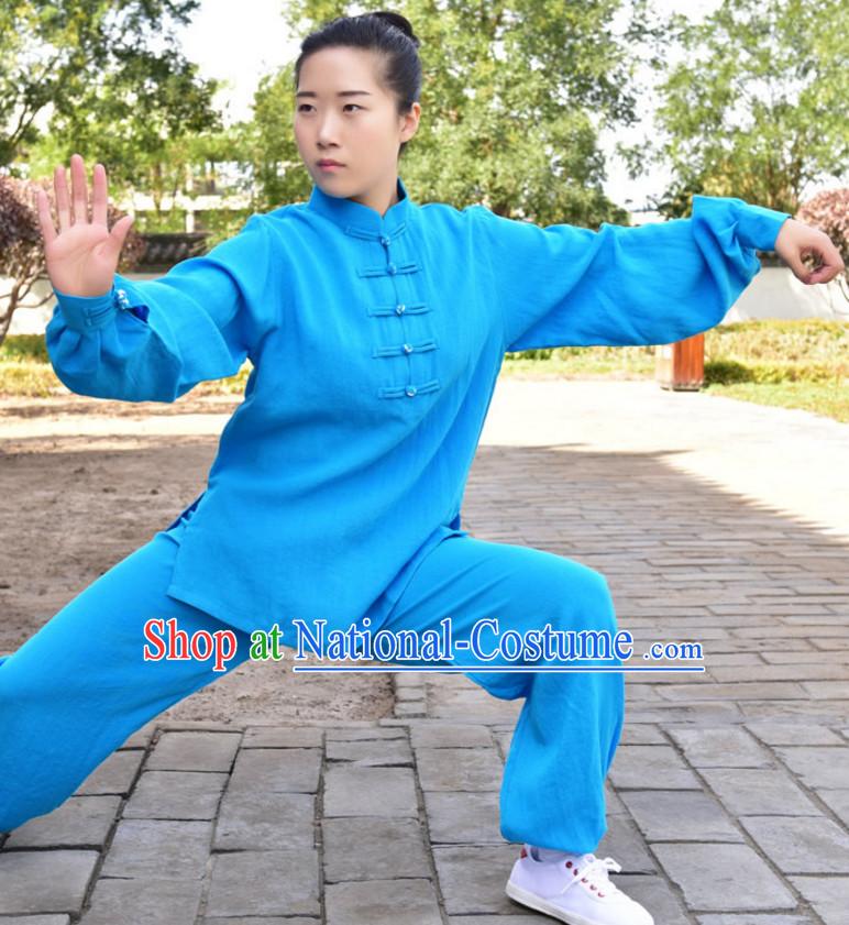 Top Kung Fu Flax Clothing Costume Jacket Martial Arts Clothes Shaolin Uniform Kungfu Uniforms Supplies for Men Women Adults Children