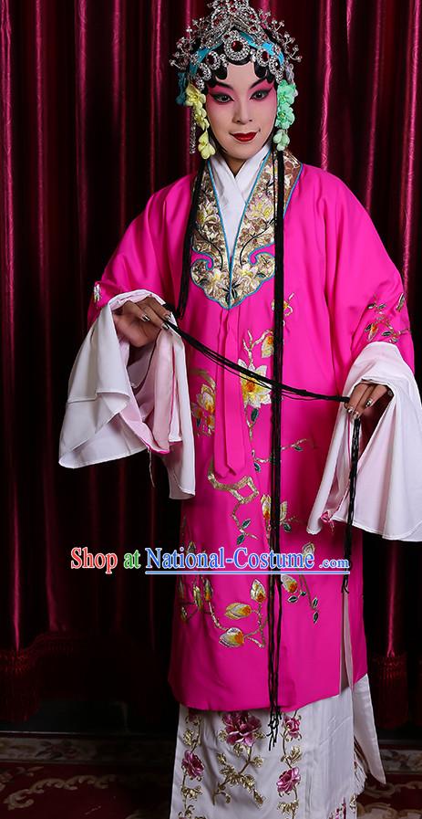 Chinese Classical Beijing Opera Peking Opera Hua Dan Costumes Embroidered Robe