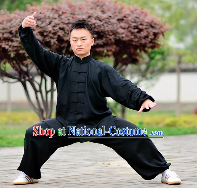 Top Kung Fu Flax Clothing Mandarin Costume Jacket Martial Arts Clothes Shaolin Uniform Kungfu Uniforms Supplies for Men Women Adults Children