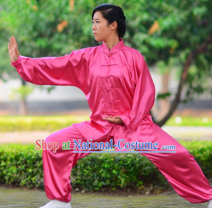 Top Kung Fu Silk Cotton Clothing Mandarin Costume Jacket Martial Arts Clothes Shaolin Uniform Kungfu Uniforms Supplies for Men Women Adults Children