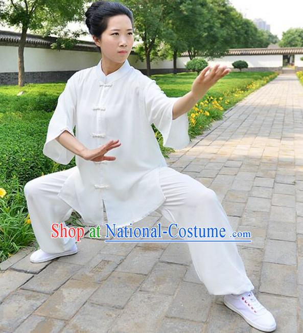 Top Kung Fu Silk Cotton Clothing Mandarin Costume Jacket Martial Arts Clothes Shaolin Uniform Kungfu Uniforms Supplies for Men Women Adults Children