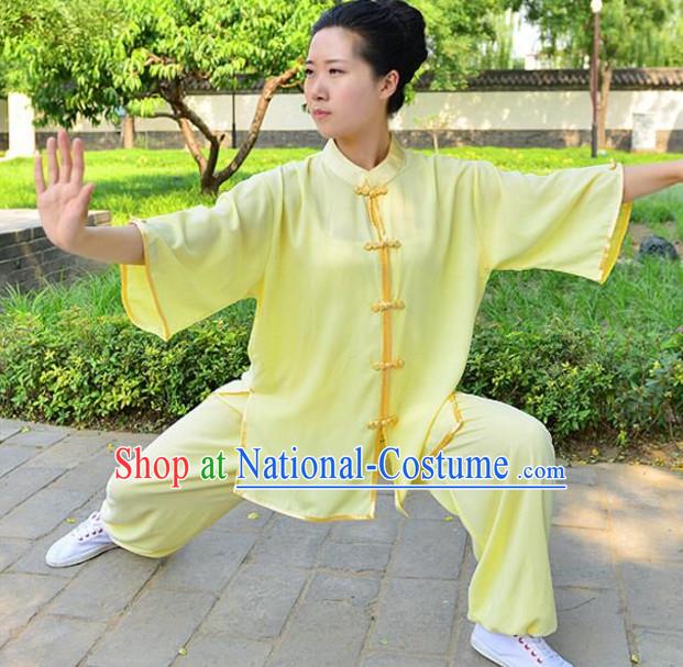 Top Kung Fu Silk Cotton Clothing Mandarin Costume Jacket Martial Arts Clothes Shaolin Uniform Kungfu Uniforms Supplies for Men Women Adults Children