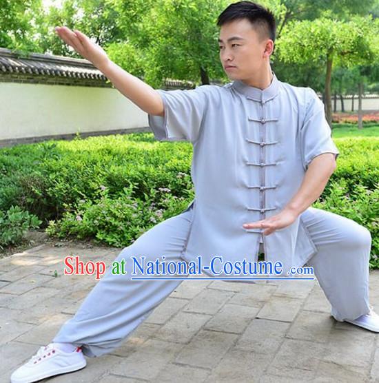 Top Kung Fu Silk Cotton Clothing Mandarin Costume Jacket Martial Arts Clothes Shaolin Uniform Kungfu Uniforms Supplies for Men Women Adults Children