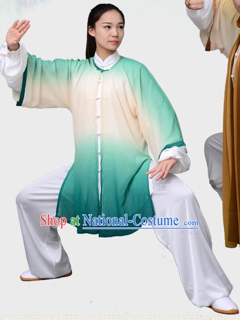 Top Tai Chi Uniforms Kung Fu Costume Martial Arts Kung Fu Training Uniform Gongfu Shaolin Wushu Clothing for Men Women Adults Children