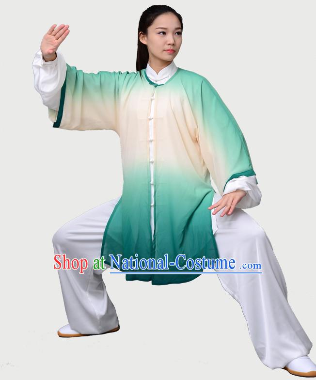 Top Tai Chi Uniforms Kung Fu Costume Martial Arts Kung Fu Training Uniform Gongfu Shaolin Wushu Clothing for Men Women Adults Children