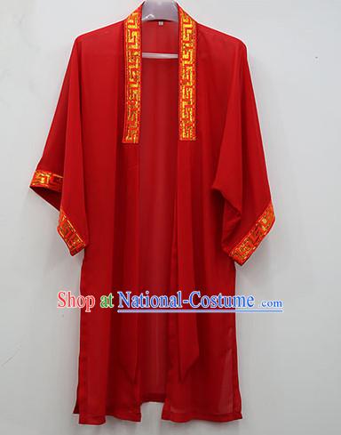 Red Wudang Uniform Taoist Uniform Kungfu Kung Fu Clothing Clothes Pants Shirt Supplies Wu Gong Outfits Mantle Cape