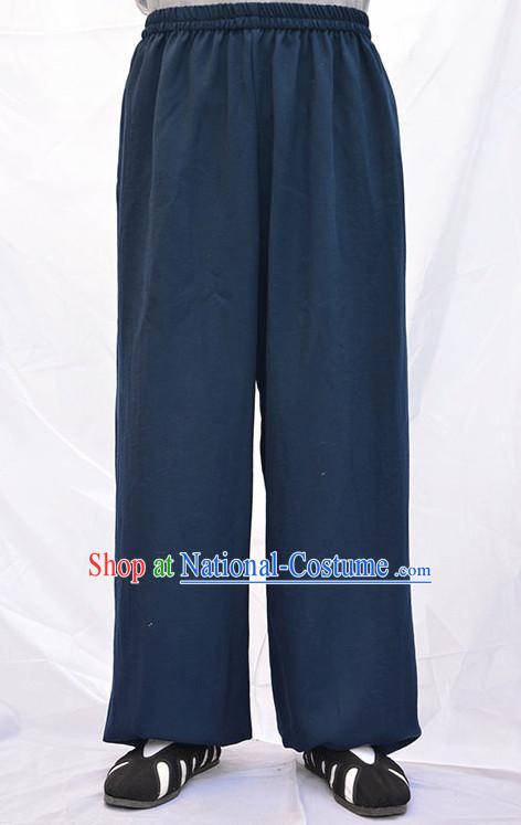 Wudang Uniform Taoist Uniform Kungfu Kung Fu Clothing Clothes Pants Shirt Supplies Wu Gong Outfits Flax Pants