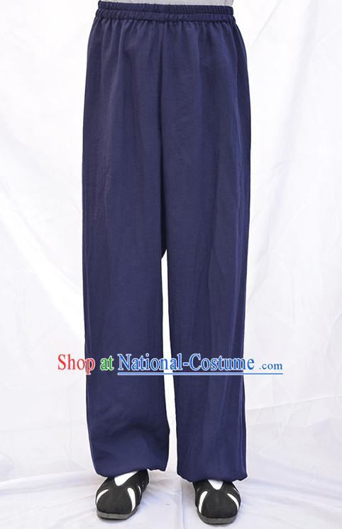 Wudang Uniform Taoist Uniform Kungfu Kung Fu Clothing Clothes Pants Shirt Supplies Wu Gong Outfits Flax Pants