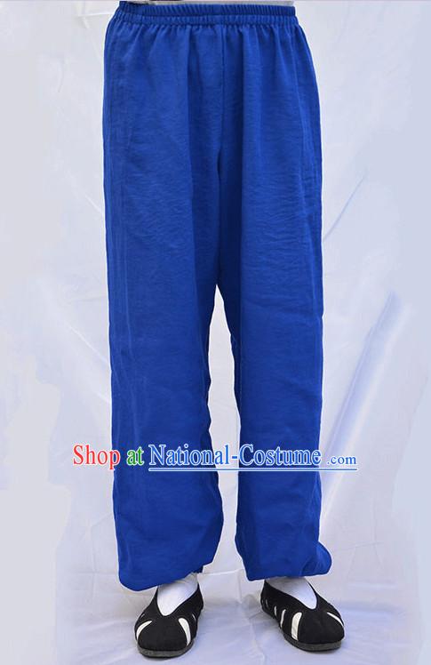 Wudang Uniform Taoist Uniform Kungfu Kung Fu Clothing Clothes Pants Shirt Supplies Wu Gong Outfits Flax Pants