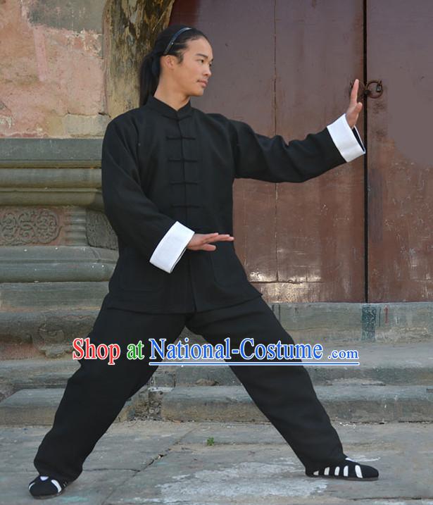 Wudang Uniform Taoist Uniform Kungfu Kung Fu Clothing Clothes Pants Shirt Supplies Wu Gong Flax Outfits