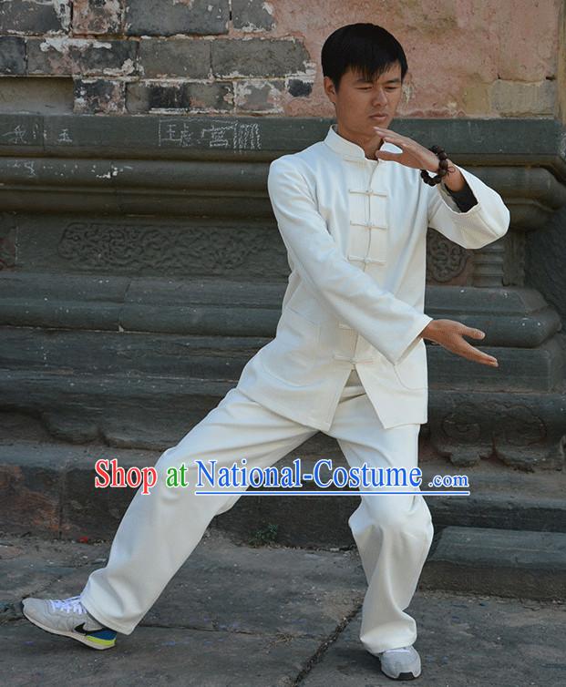 Wudang Uniform Taoist Uniform Kungfu Kung Fu Clothing Clothes Pants Shirt Supplies Wu Gong Flax Outfits