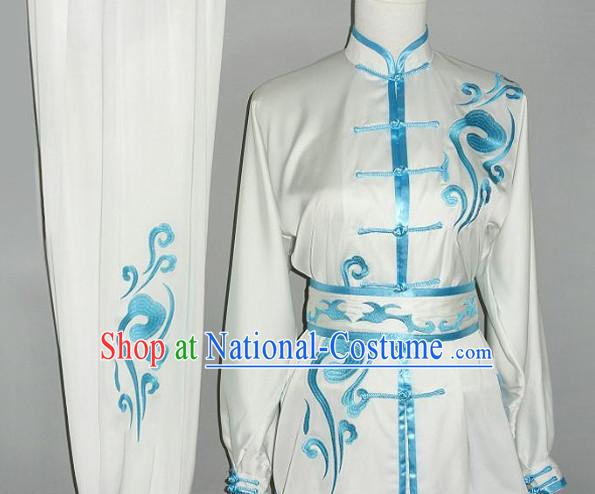 Top Kung Fu Costume Martial Arts Kung Fu Training Uniform Gongfu Shaolin Wushu Clothing for Men Women Adults Children