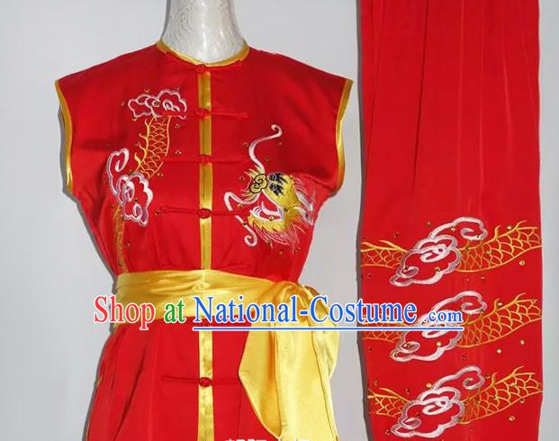 Top Kung Fu Costume Martial Arts Kung Fu Training Uniform Gongfu Shaolin Wushu Clothing for Men Women Adults Children