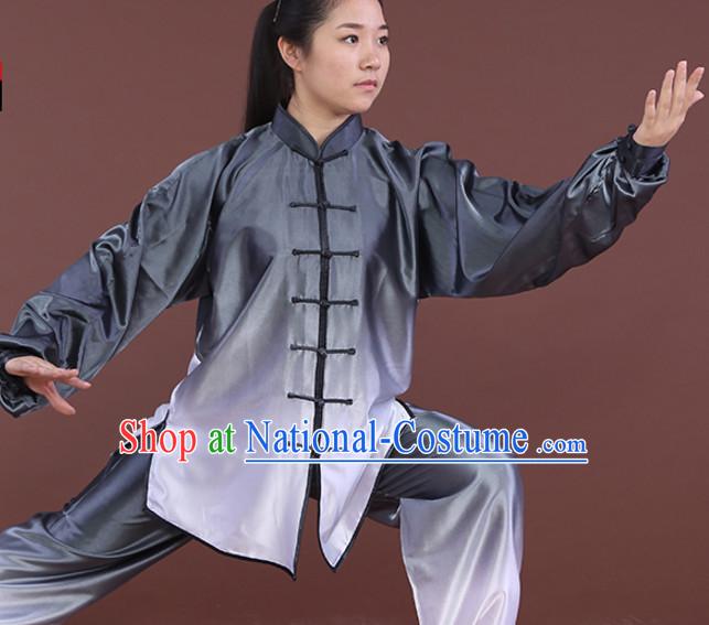 Top Tai Chi Uniforms Kung Fu Costume Martial Arts Kung Fu Training Uniform Gongfu Shaolin Wushu Clothing for Men Women Adults Children