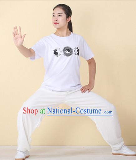 Top Tai Chi Uniforms Kung Fu Costume Martial Arts Kung Fu Training Uniform Gongfu Shaolin Wushu Clothing for Men Women Adults Children