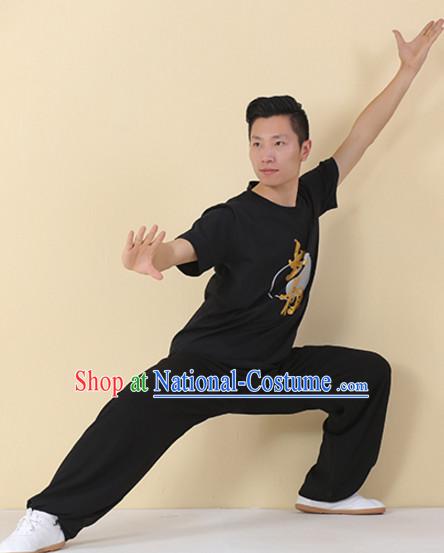 Top Tai Chi Uniforms Kung Fu Costume Martial Arts Kung Fu Training Uniform Gongfu Shaolin Wushu Clothing for Men Women Adults Children