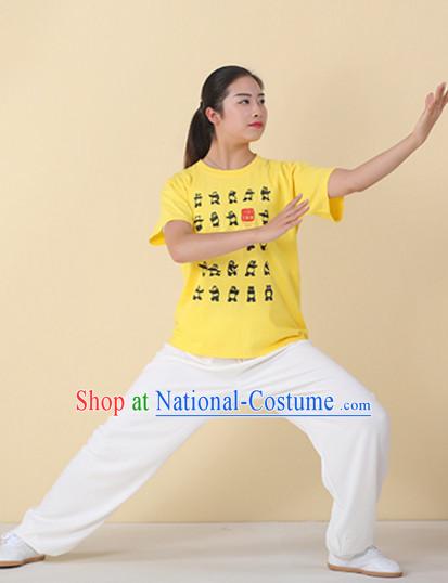 Top Tai Chi Uniforms Kung Fu Costume Martial Arts Kung Fu Training Uniform Gongfu Shaolin Wushu Clothing for Men Women Adults Children