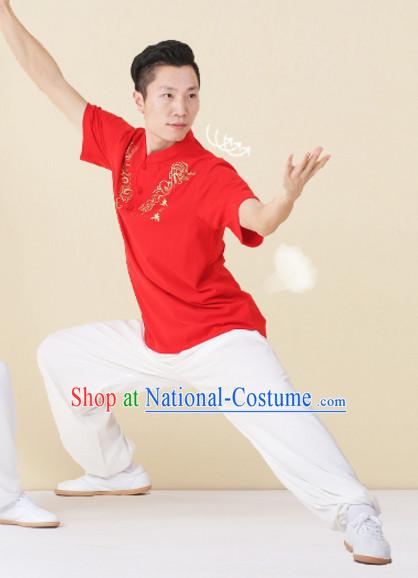 Top Tai Chi Uniforms Kung Fu Costume Martial Arts Kung Fu Training Uniform Gongfu Shaolin Wushu Clothing for Men Women Adults Children