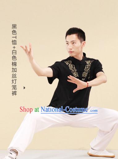 Top Tai Chi Uniforms Kung Fu Costume Martial Arts Kung Fu Training Uniform Gongfu Shaolin Wushu Clothing for Men Women Adults Children