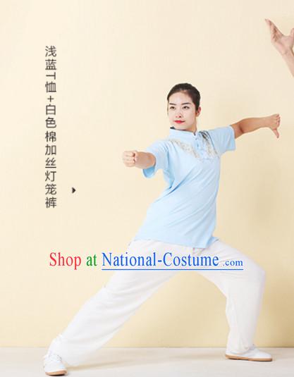 Top Tai Chi Uniforms Kung Fu Costume Martial Arts Kung Fu Training Uniform Gongfu Shaolin Wushu Clothing for Men Women Adults Children