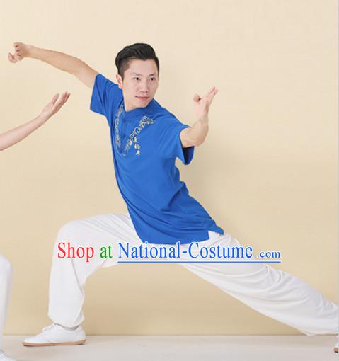 Top Tai Chi Uniforms Kung Fu Costume Martial Arts Kung Fu Training Uniform Gongfu Shaolin Wushu Clothing for Men Women Adults Children