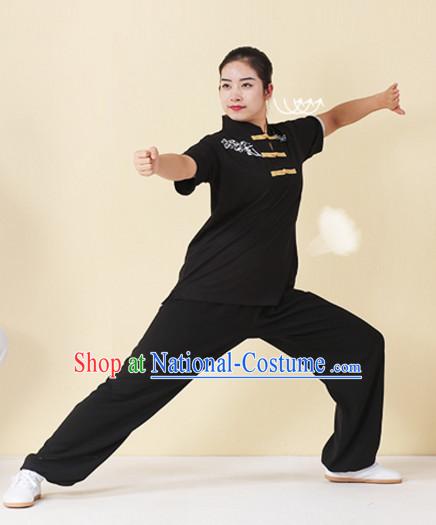 Top Tai Chi Uniforms Kung Fu Costume Martial Arts Kung Fu Training Uniform Gongfu Shaolin Wushu Clothing for Men Women Adults Children