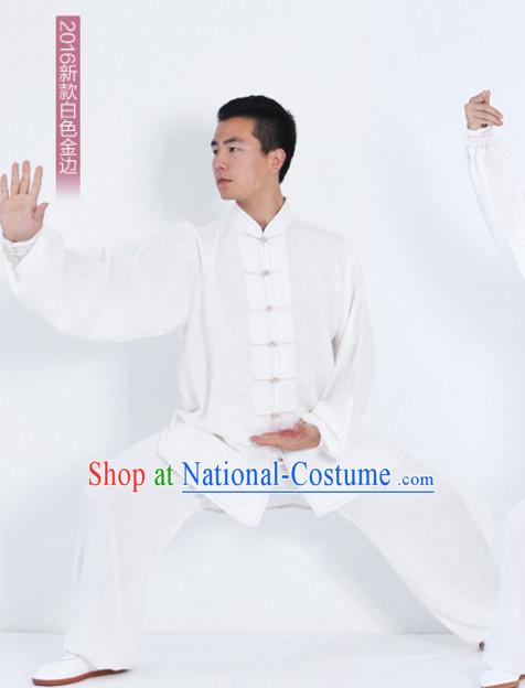 Top Tai Chi Uniforms Kung Fu Costume Martial Arts Kung Fu Training Uniform Gongfu Shaolin Wushu Clothing for Men Women Adults Children