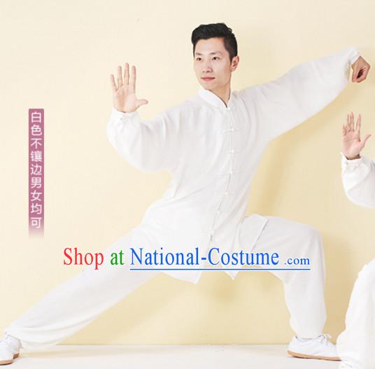 Top Tai Chi Uniforms Kung Fu Costume Martial Arts Kung Fu Training Uniform Gongfu Shaolin Wushu Clothing for Men Women Adults Children