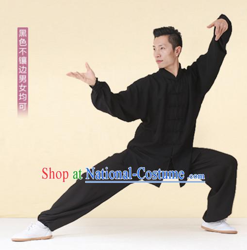 Top Tai Chi Uniforms Kung Fu Costume Martial Arts Kung Fu Training Uniform Gongfu Shaolin Wushu Clothing for Men Women Adults Children