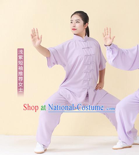 Top Tai Chi Uniforms Kung Fu Costume Martial Arts Kung Fu Training Uniform Gongfu Shaolin Wushu Clothing for Men Women Adults Children