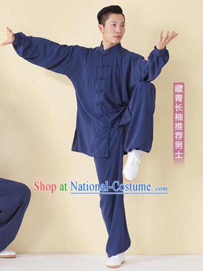 Top Tai Chi Uniforms Kung Fu Costume Martial Arts Kung Fu Training Uniform Gongfu Shaolin Wushu Clothing for Men Women Adults Children