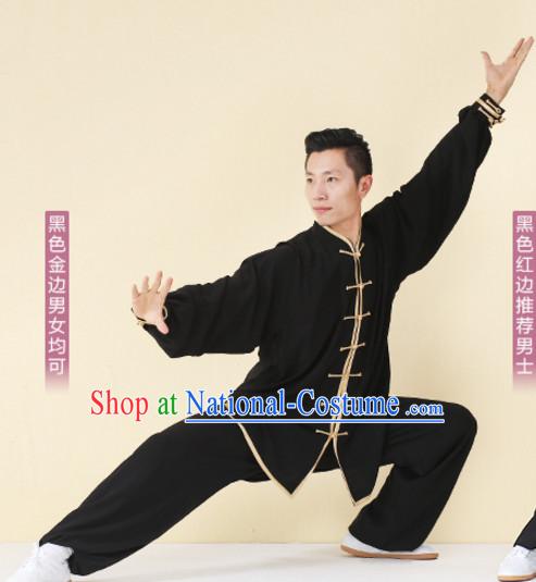 Top Tai Chi Uniforms Kung Fu Costume Martial Arts Kung Fu Training Uniform Gongfu Shaolin Wushu Clothing for Men Women Adults Children