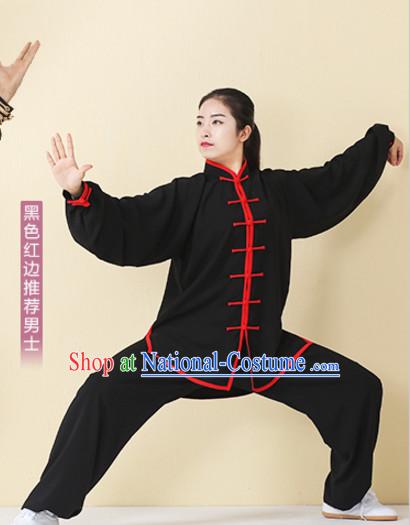 Top Tai Chi Uniforms Kung Fu Costume Martial Arts Kung Fu Training Uniform Gongfu Shaolin Wushu Clothing for Men Women Adults Children