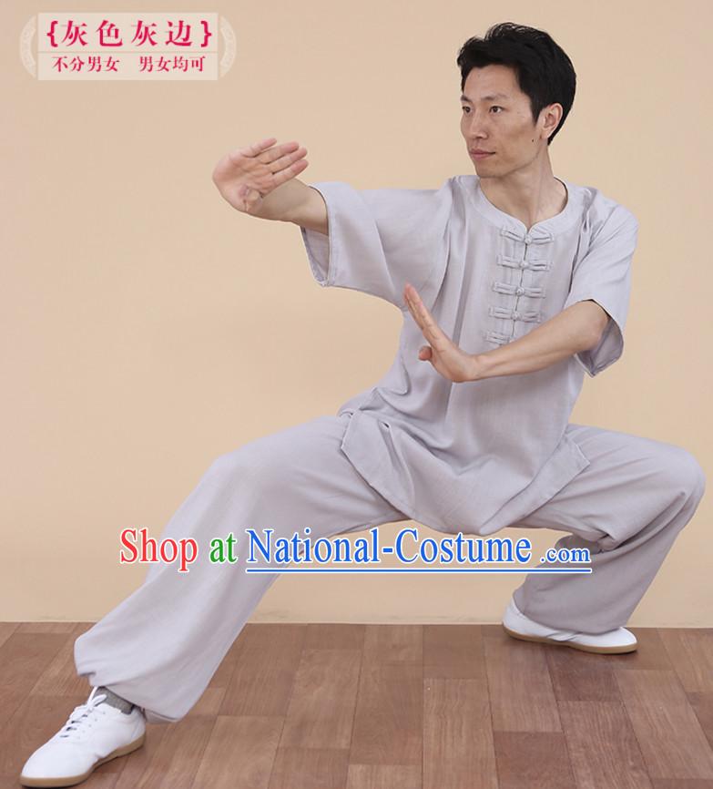 Top Tai Chi Uniforms Kung Fu Costume Martial Arts Kung Fu Training Uniform Gongfu Shaolin Wushu Clothing for Men Women Adults Children